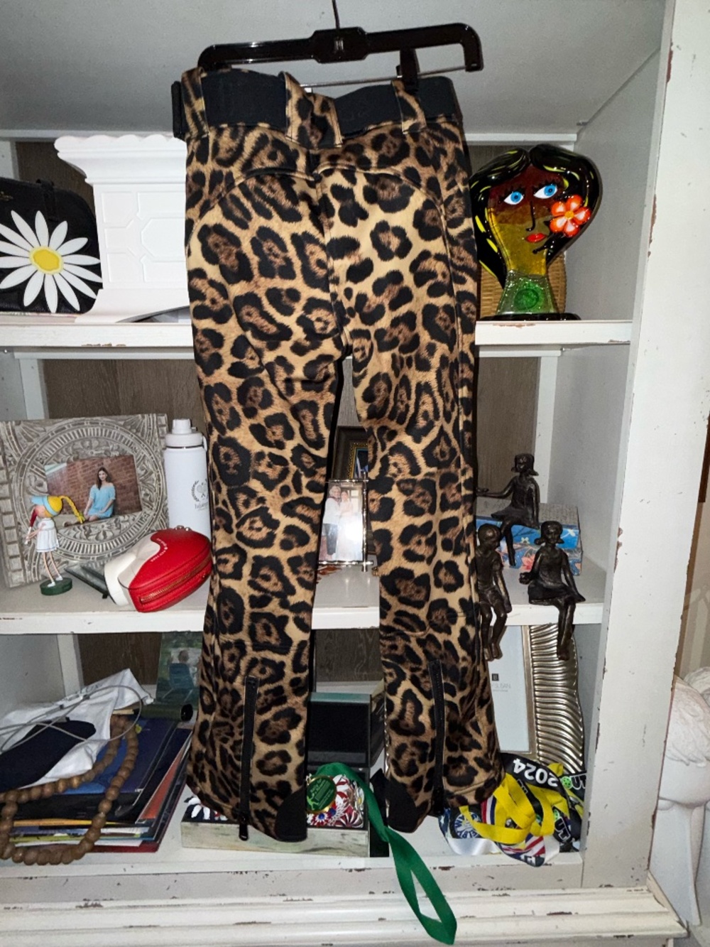 Goldbergh sz US 8 Minou ski pants animal print jaguar brown leopard nwt - Picture 6 of 9